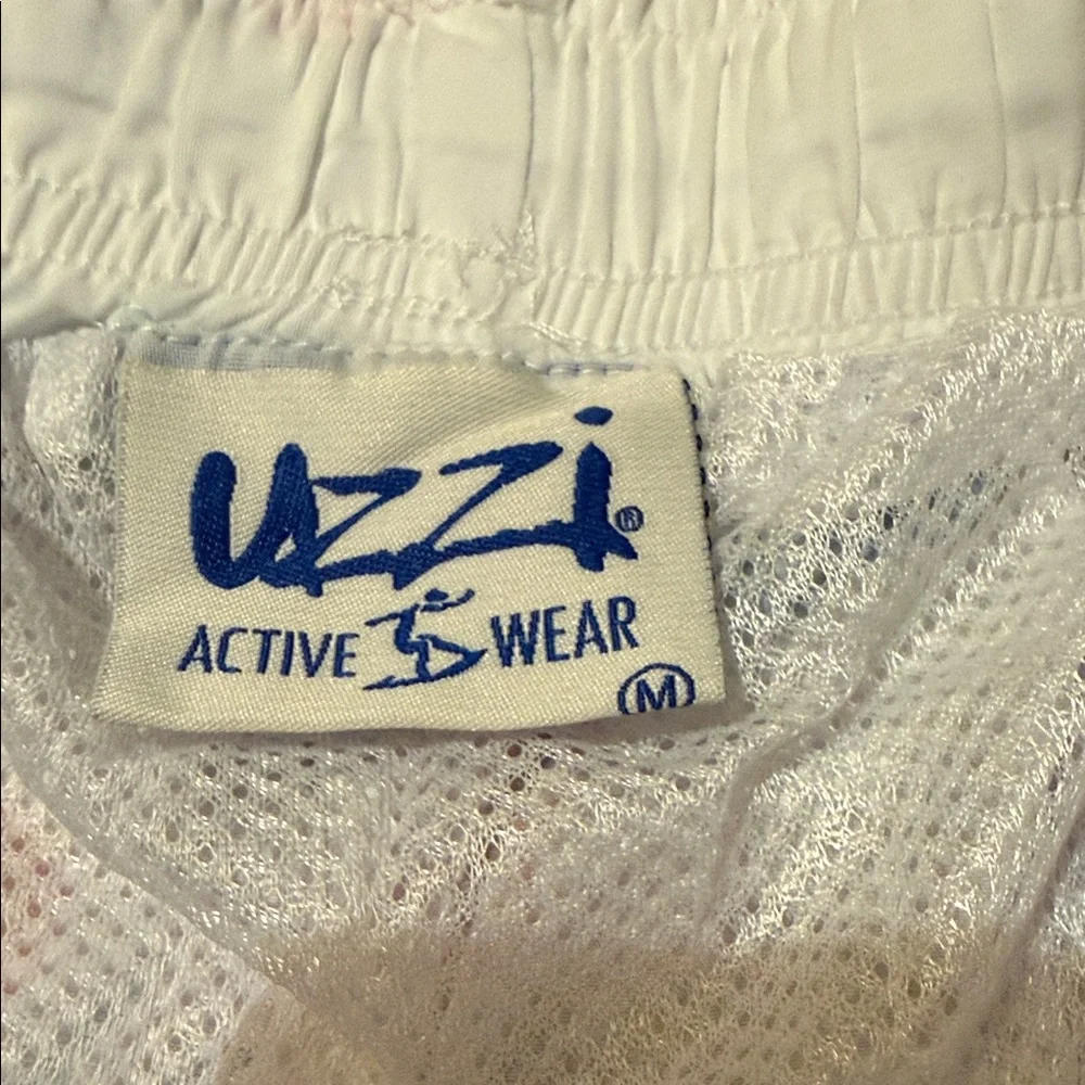 Uzzi Men's Swimwear Trunks White with Tropical Flamingos Size Medium NWT